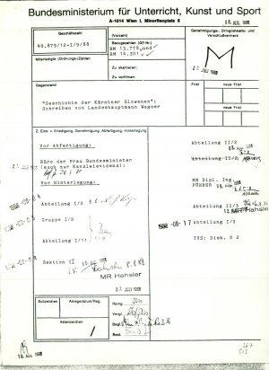 Zadeva: "Geschichte der Kärntner Slowene...  - nosilna