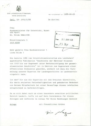 Prošnja za strokovno mnenje dr. Hilde Ha...  - nosilna