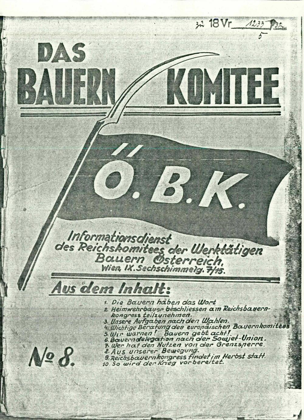 Das Bauernkomitee, št. 8