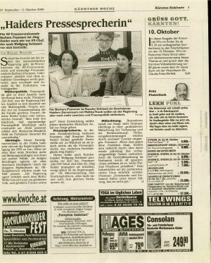 "Haiders Pressesprecherin"  - nosilna