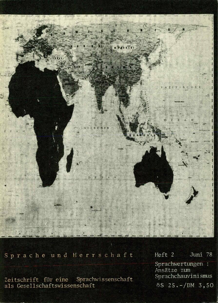 Sprache und Herrschaft: Zeitschrift für ... - nosilna