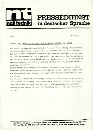 Smolle bei Greenpeace: Dank der umweltbe...  - nosilna