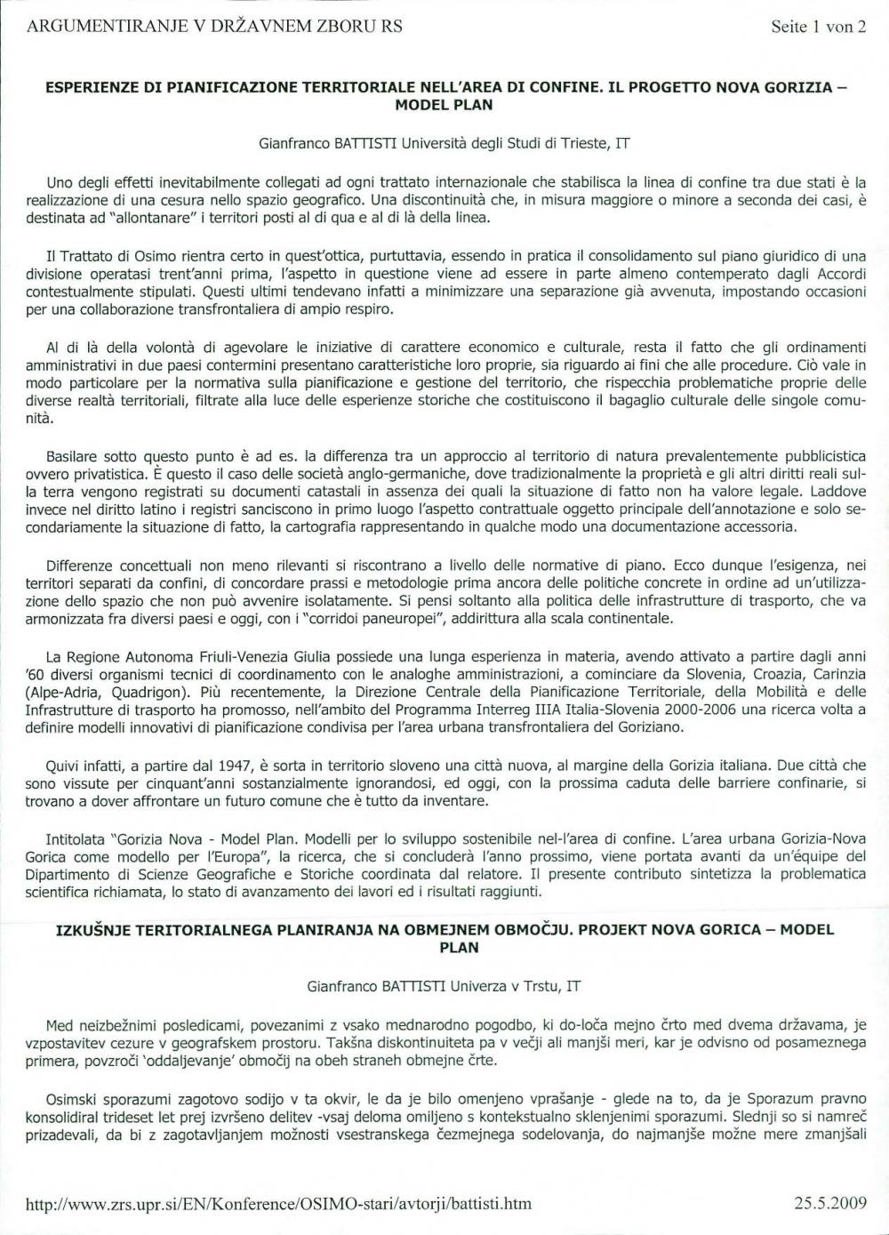 Esperienze di pianificazione territorial... - nosilna