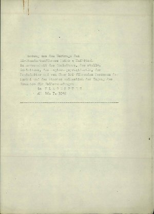 Auszug  aus dem Vortrage des SS – Standa...  - nosilna