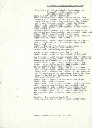 Slowenische Befreiungsfront (OF)  - nosilna