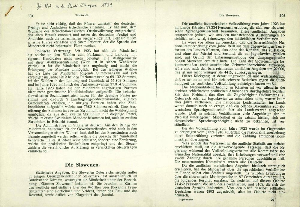 Österreich, Die Slowenen, Die  Kroaten.