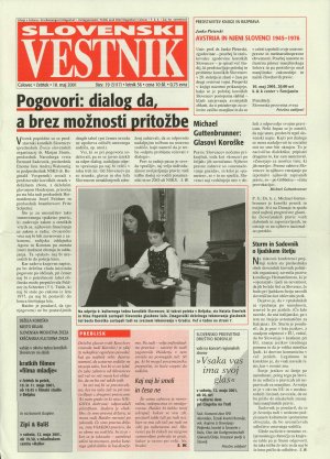 Slovenski vestnik, štev. 19 (3117), letn...  - nosilna