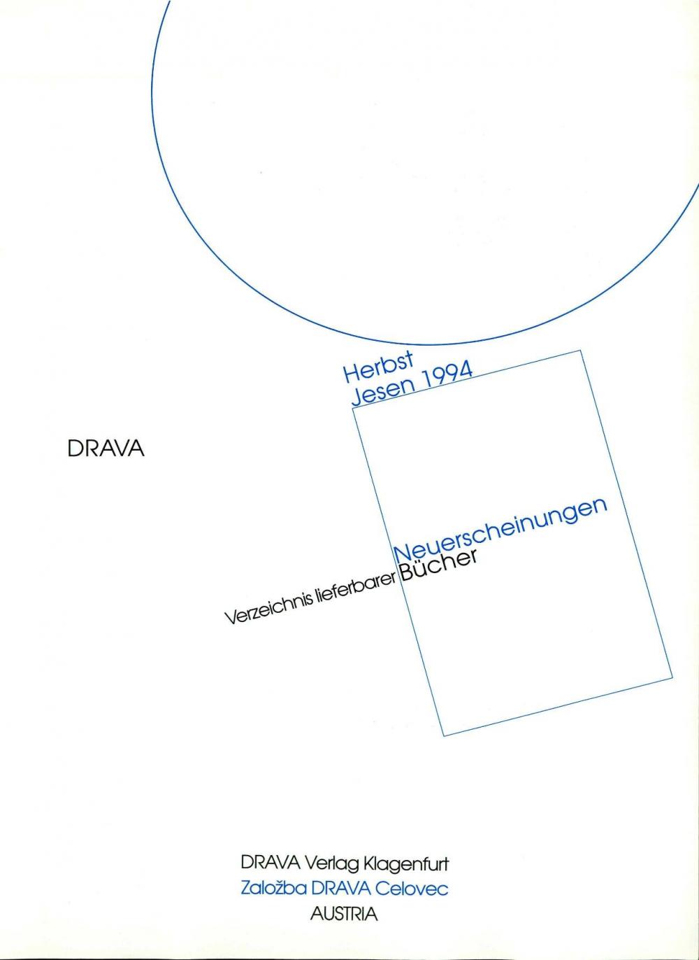 Katalog knjig Založbe Drava za jesen 1994