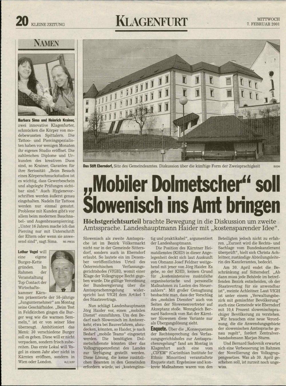 „Mobiler Dolmetscher" soll Slowenisch ins Amt bringen