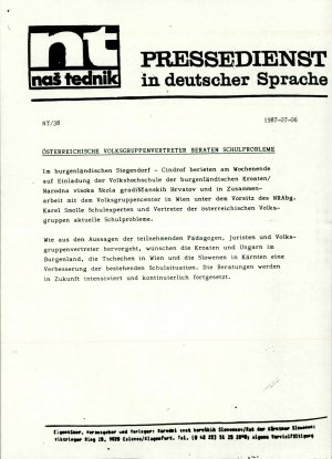 Österreichische Volksgruppenvertreter be...  - nosilna