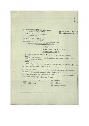 Dopis: Absiedler Johann Zwitter und Ange...  - nosilna