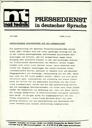 Abschliessende Wahlerklärung der KEL-Lan...  - nosilna