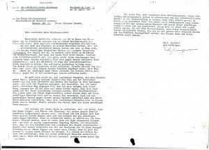 Pismo o odnosu vojakov SS na Koroškem  - nosilna