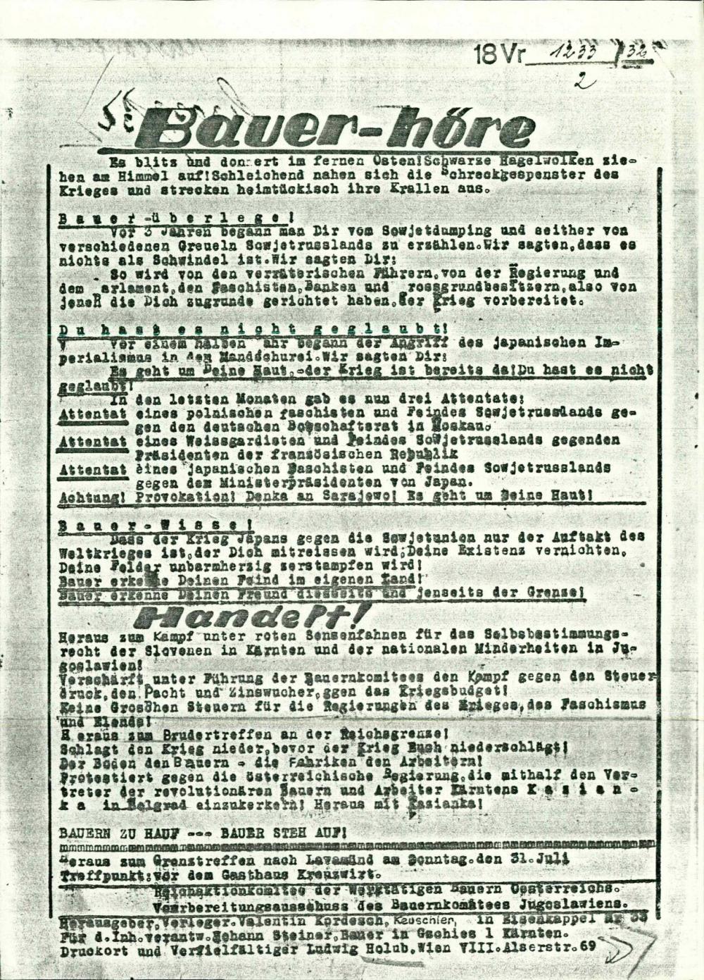 Bauer – höre! Handelt! - nosilna