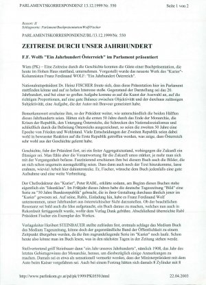 Zeitreise durch unser Jahrhundert  - nosilna