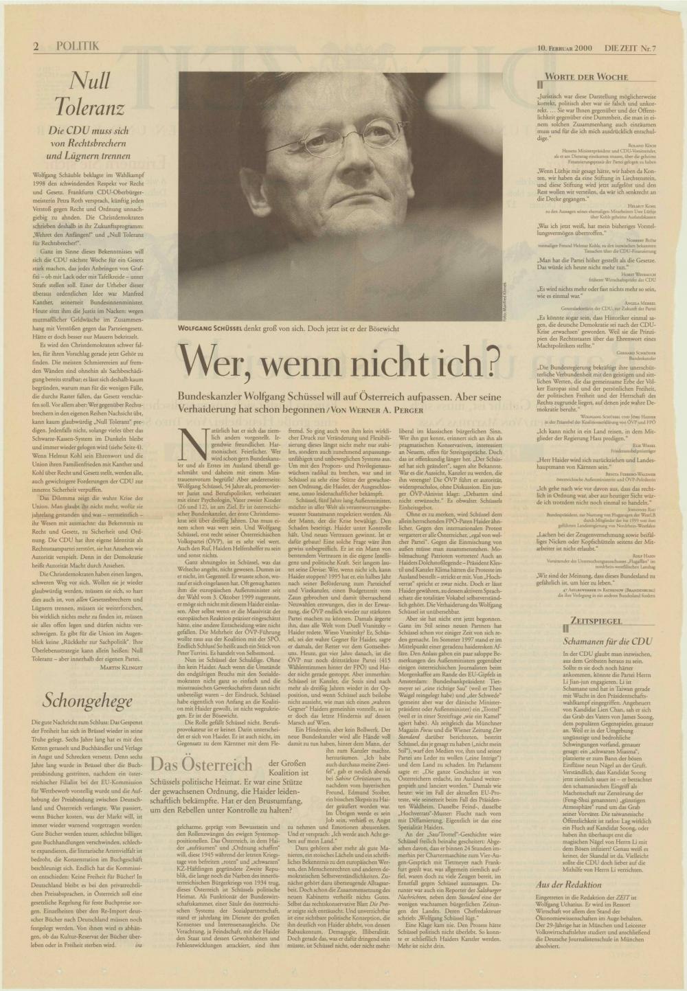 Wer, wenn nicht ich?