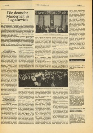 Die deutsche Minderheit in Jugoslawien  - nosilna