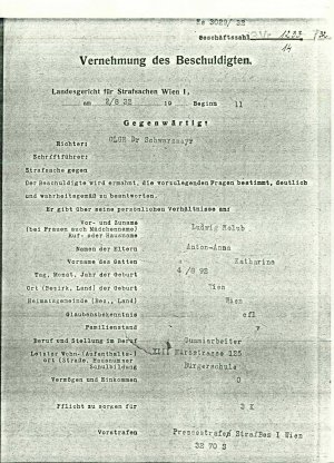 Vernehmung des Beschuldigten  - nosilna