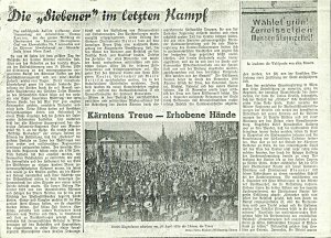 Die "Siebener" im letzten Kampf  - nosilna