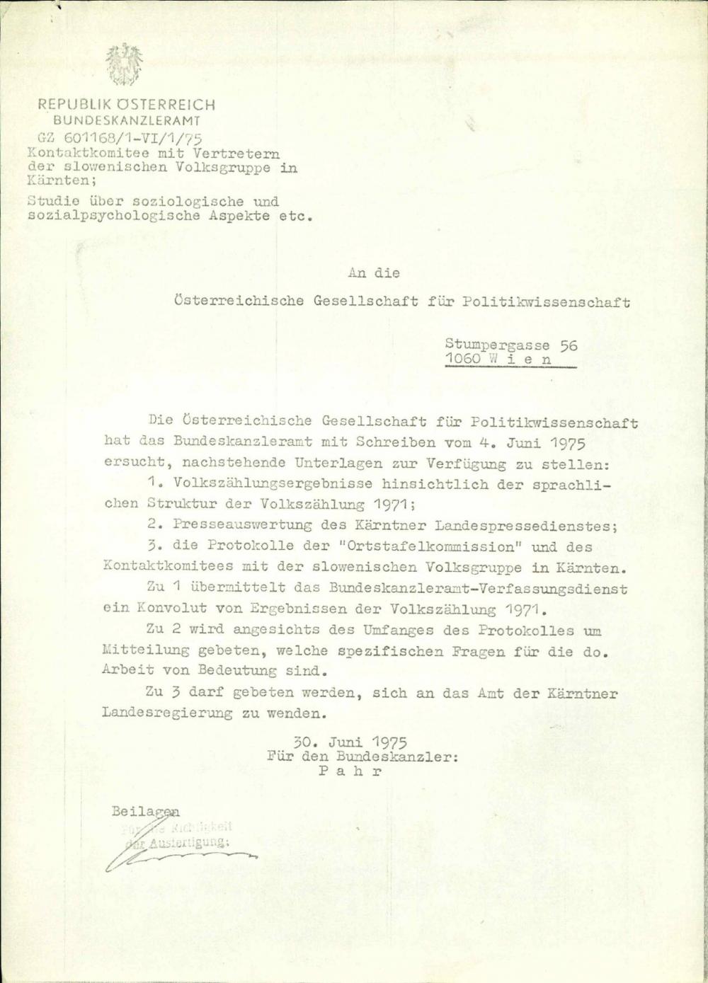 Prošnja za predložitev dokumentov