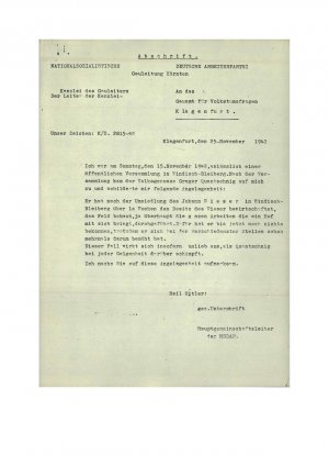 Pismo o posestvu, ki ga je opravljal Joh...  - nosilna