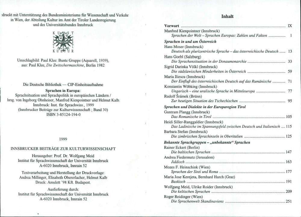 Sprachen in Europa: Sprachsituation und Sprachpolitik in europäischen Ländern
