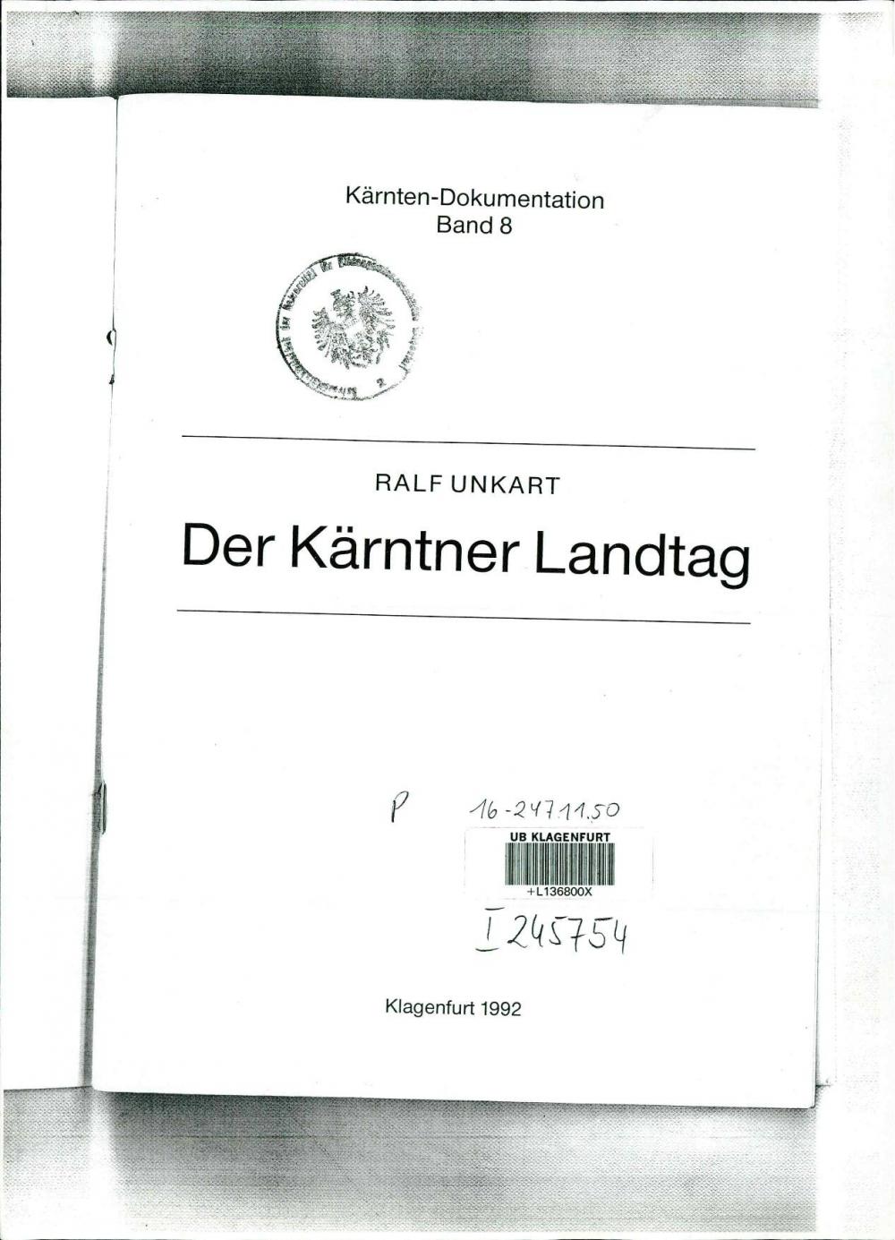 Der Kärntner Landtag