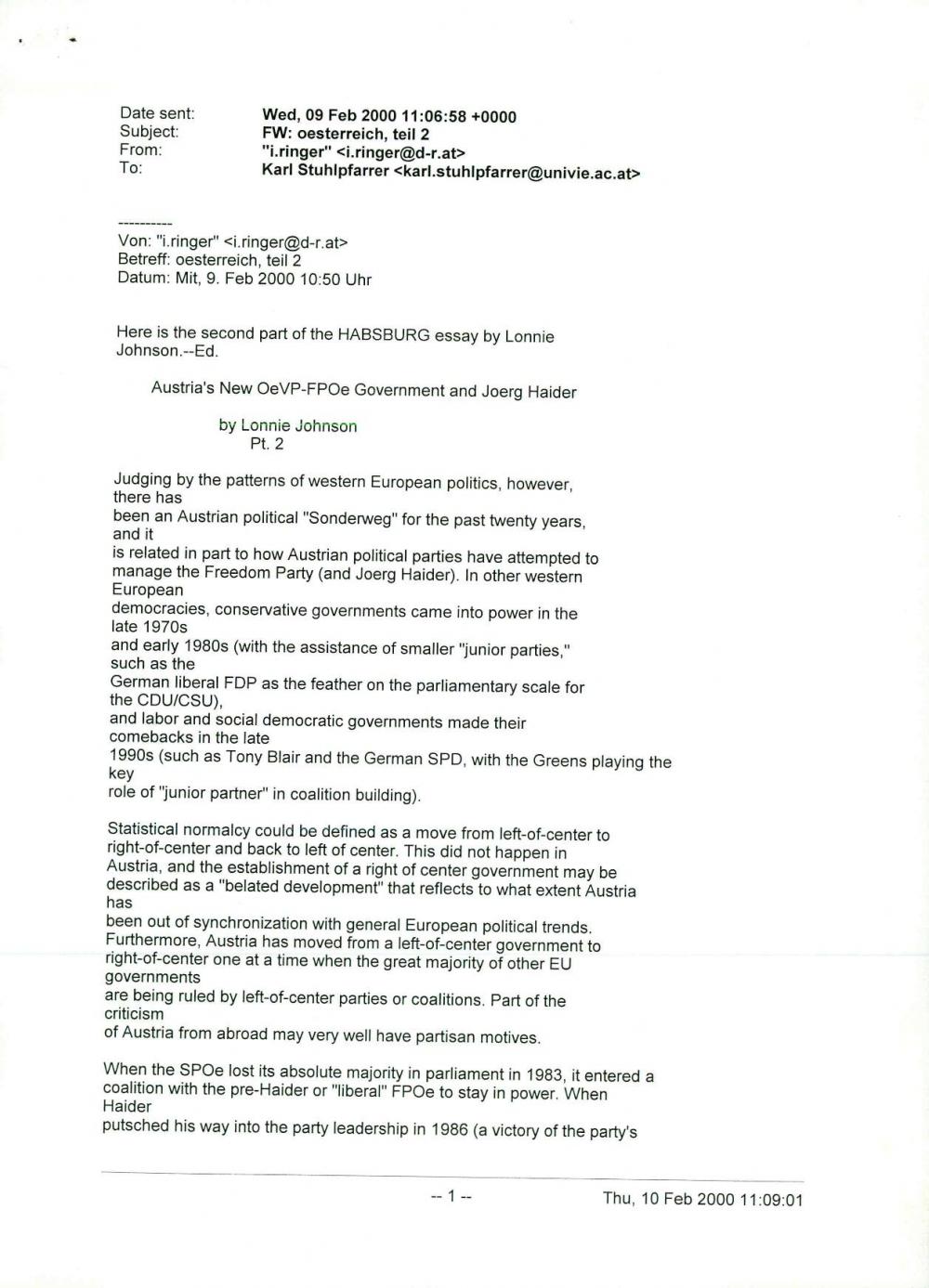 Österreich, Teil 2.: Austria's New ÖVP-F... - nosilna