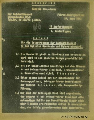 Dopis: Befehl für Unterdrückung der Band...  - nosilna