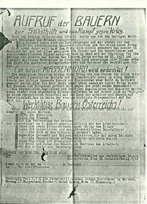 Aufruf der Bauern  - nosilna