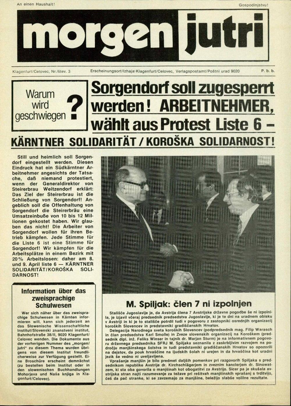 Morgen / Jutri, Nr. 3