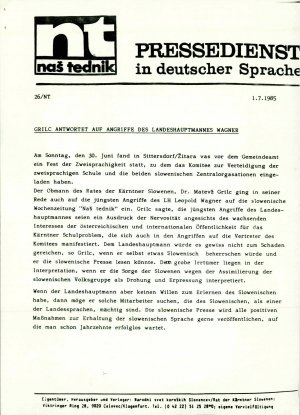 Grilc antwortet auf Angriffe des Landesh...  - nosilna