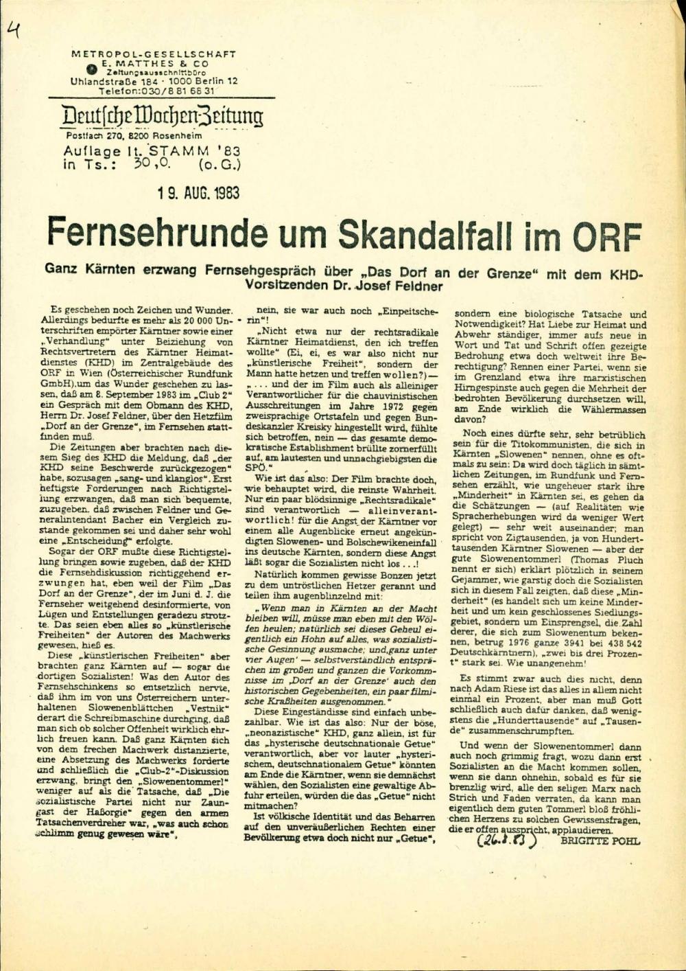 Fernsehrunde um Skandalfall im ORF