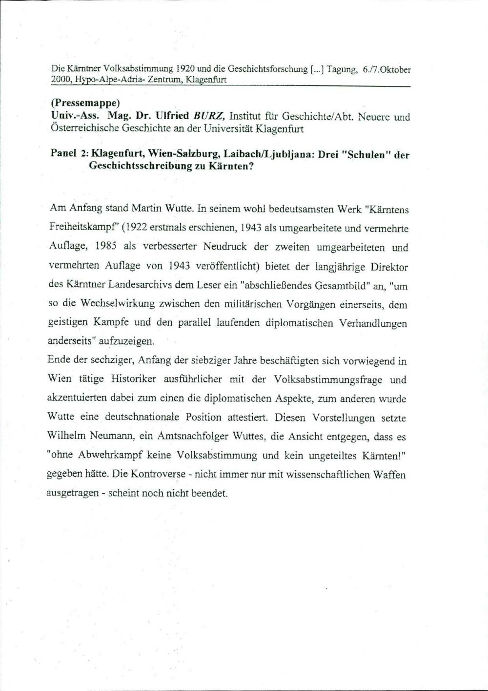 Klagenfurt, Wien-Salzburg, Laibach/Ljubljana: Drei "Schulen" der Geschichtsschreibung zu Kärnten?