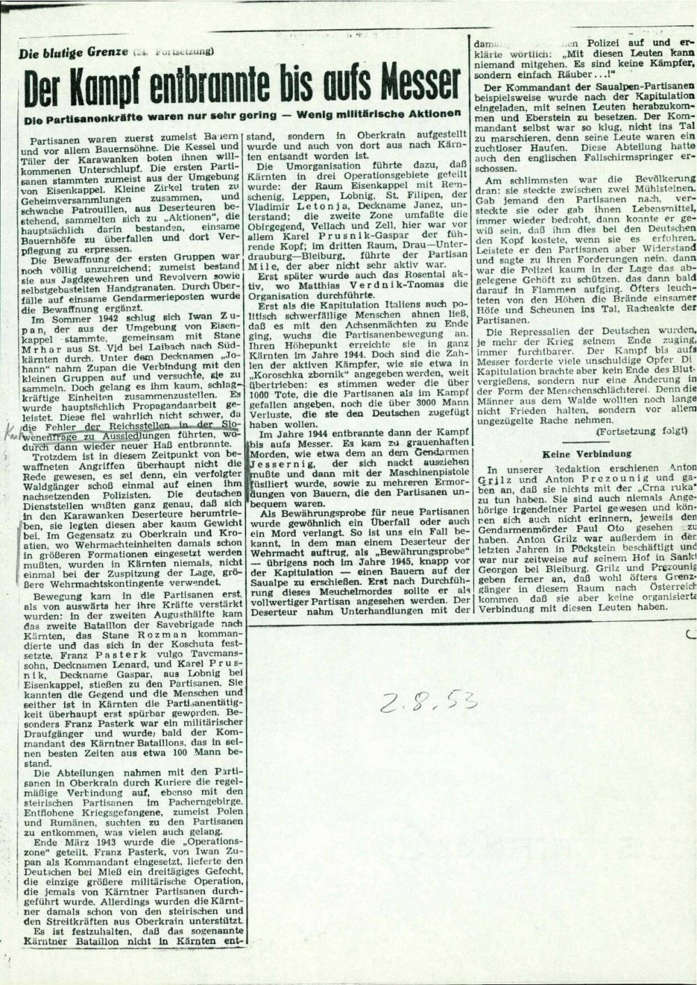 Die blutige Grenze (23. Fortsetzung): De... - nosilna