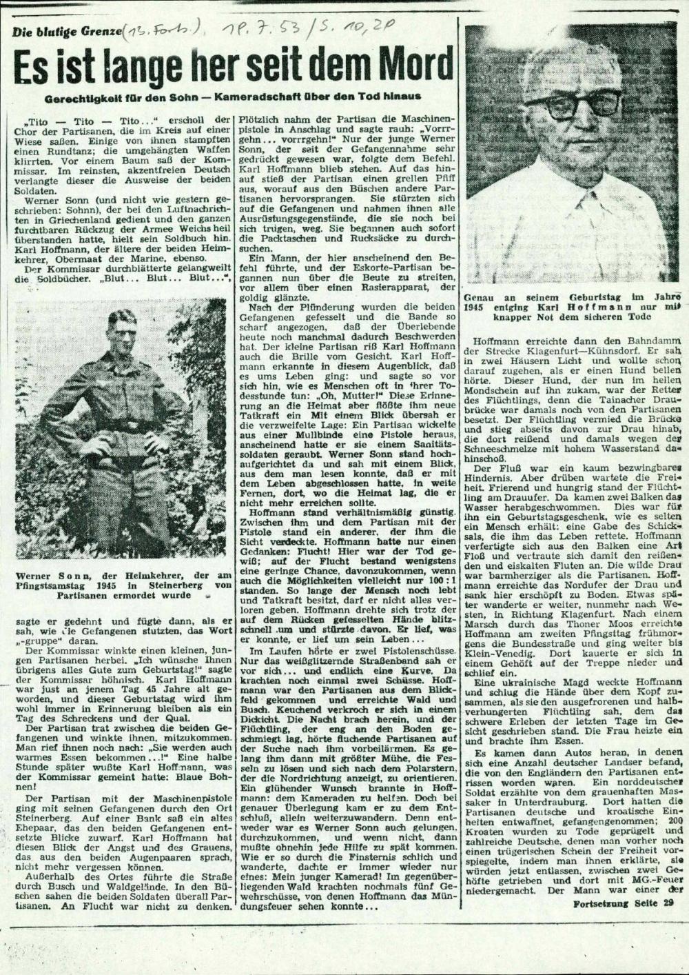 Die blutige Grenze (13. Fortsetzung): Es... - nosilna