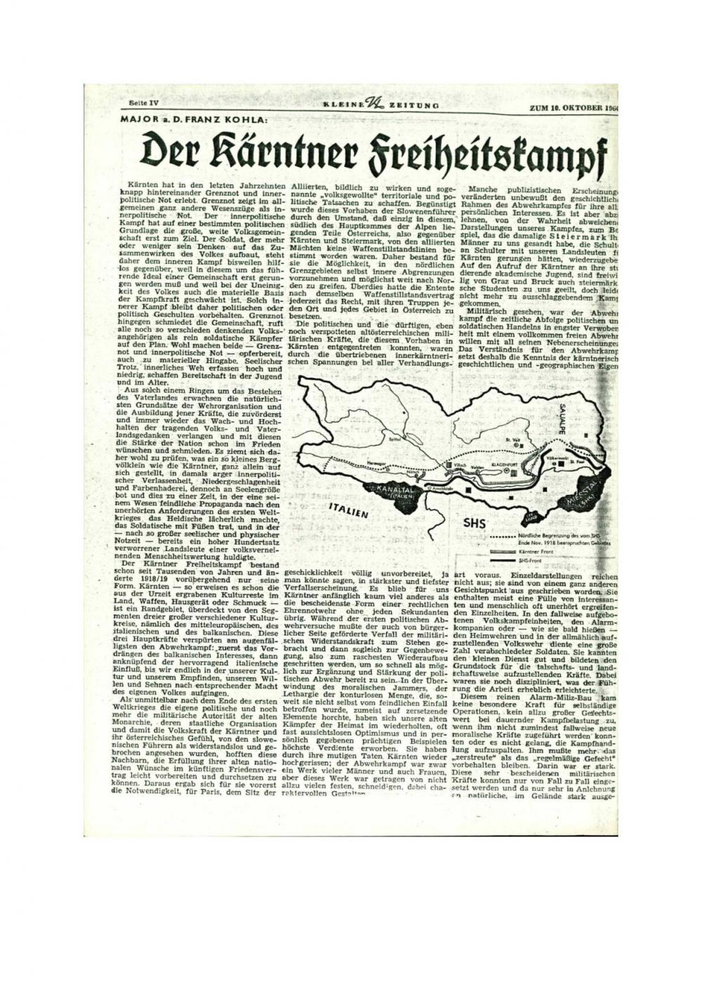 Der Kärntner Freiheitskampf - nosilna