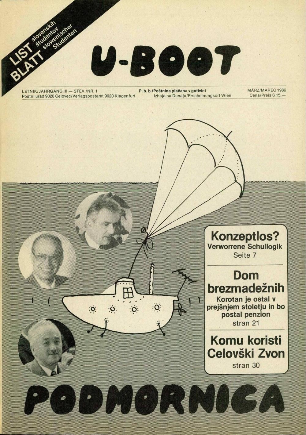 Podmornica: List slovenskih študentov, letnik III - štev. 1