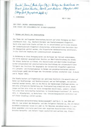 Der Stadt – Umland - Wanderungsprozess -...  - nosilna