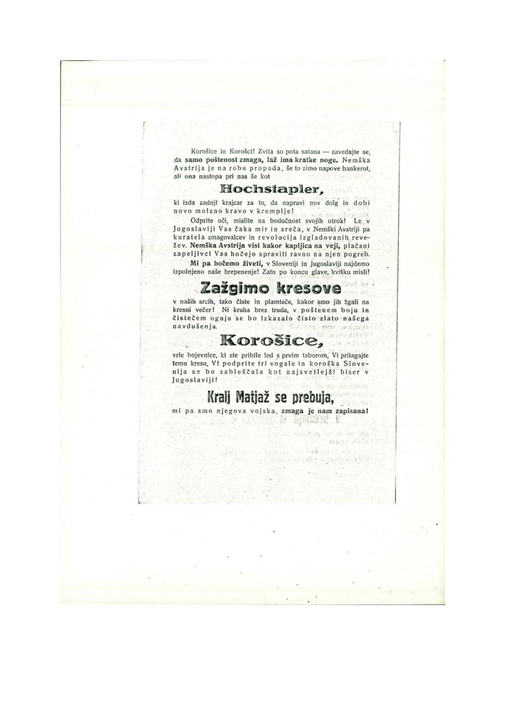 Zažgimo kresove - nosilna