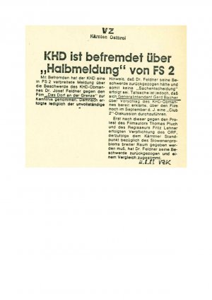 KHD ist befremdet über „Halbmeldung" von...  - nosilna