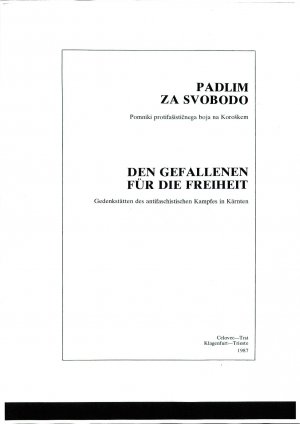 Padlim  za svobodo: Pomniki protifašisti...  - nosilna