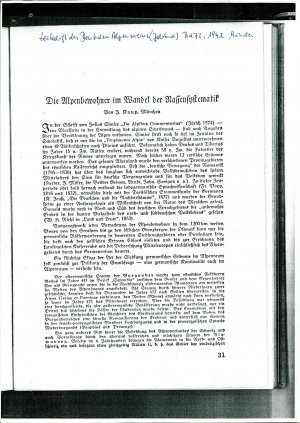 Die  Alpenbewohner im Wandel der Raffens...  - nosilna