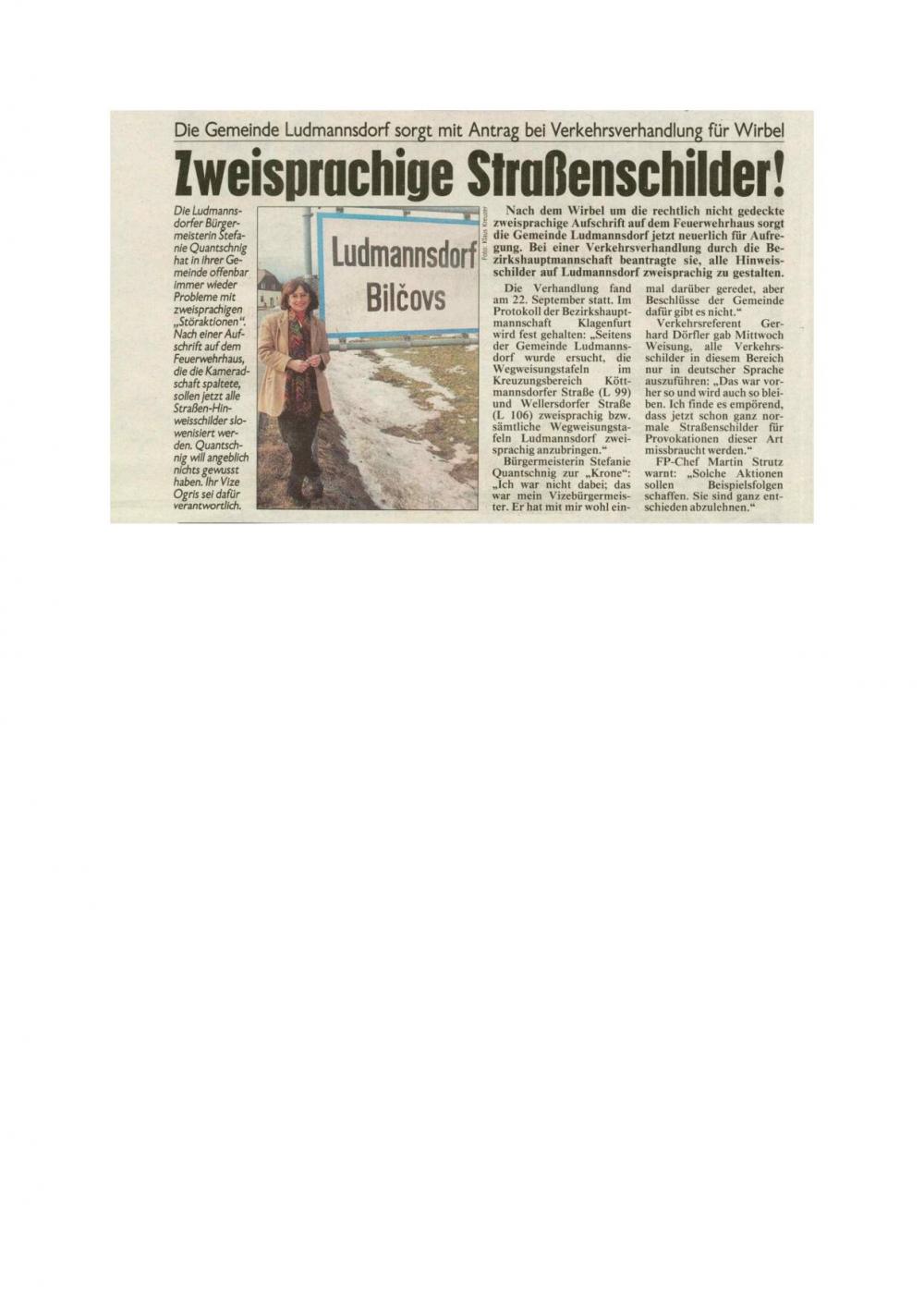 Die Gemeinde Ludmannsdorf sorgt mit Antr... - nosilna