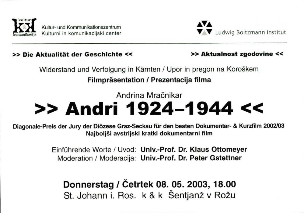 »Die Aktualität der Geschichte« - Widers... - nosilna