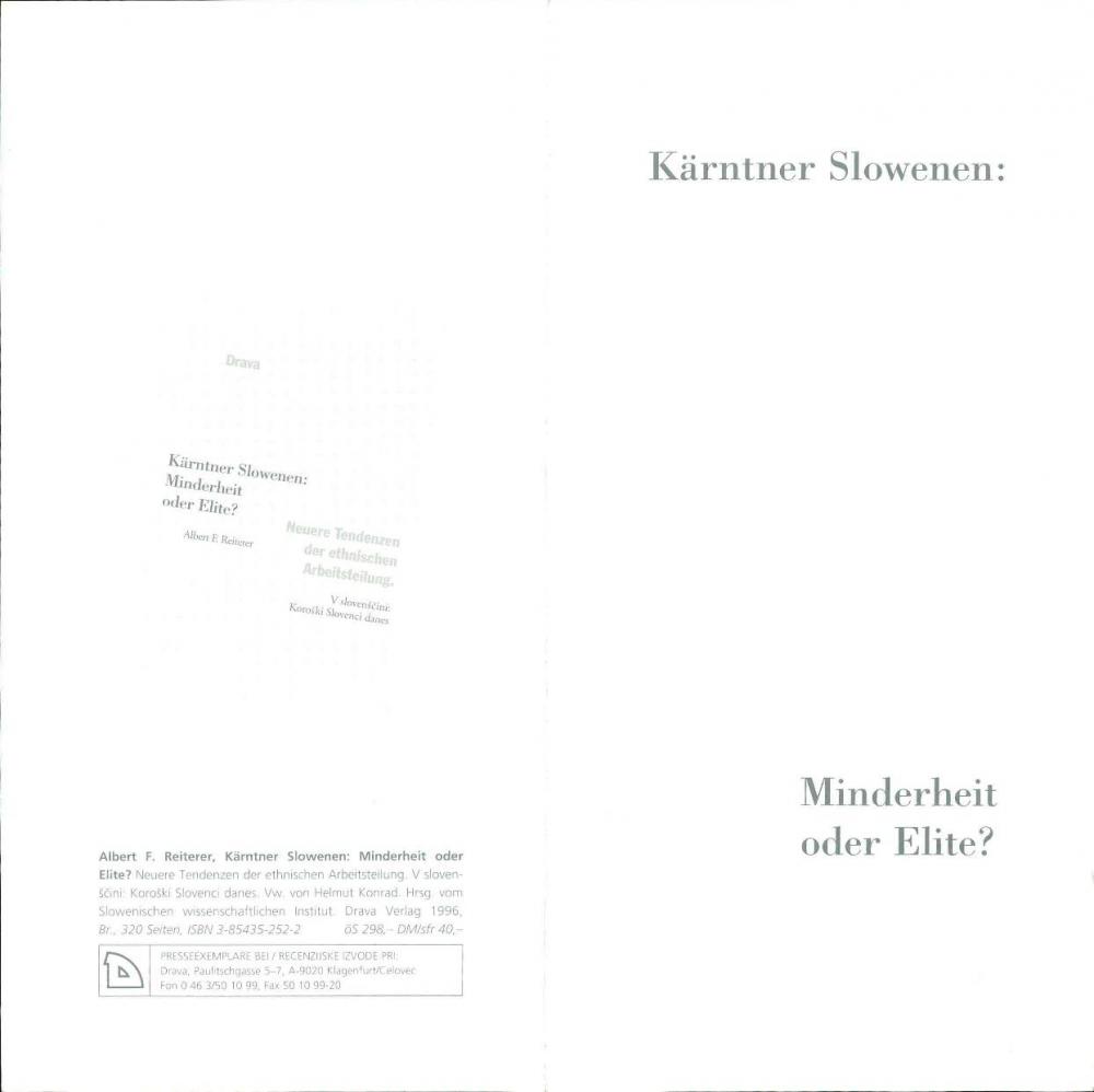 Kärntner Slowenen: Minderheit oder Elite?