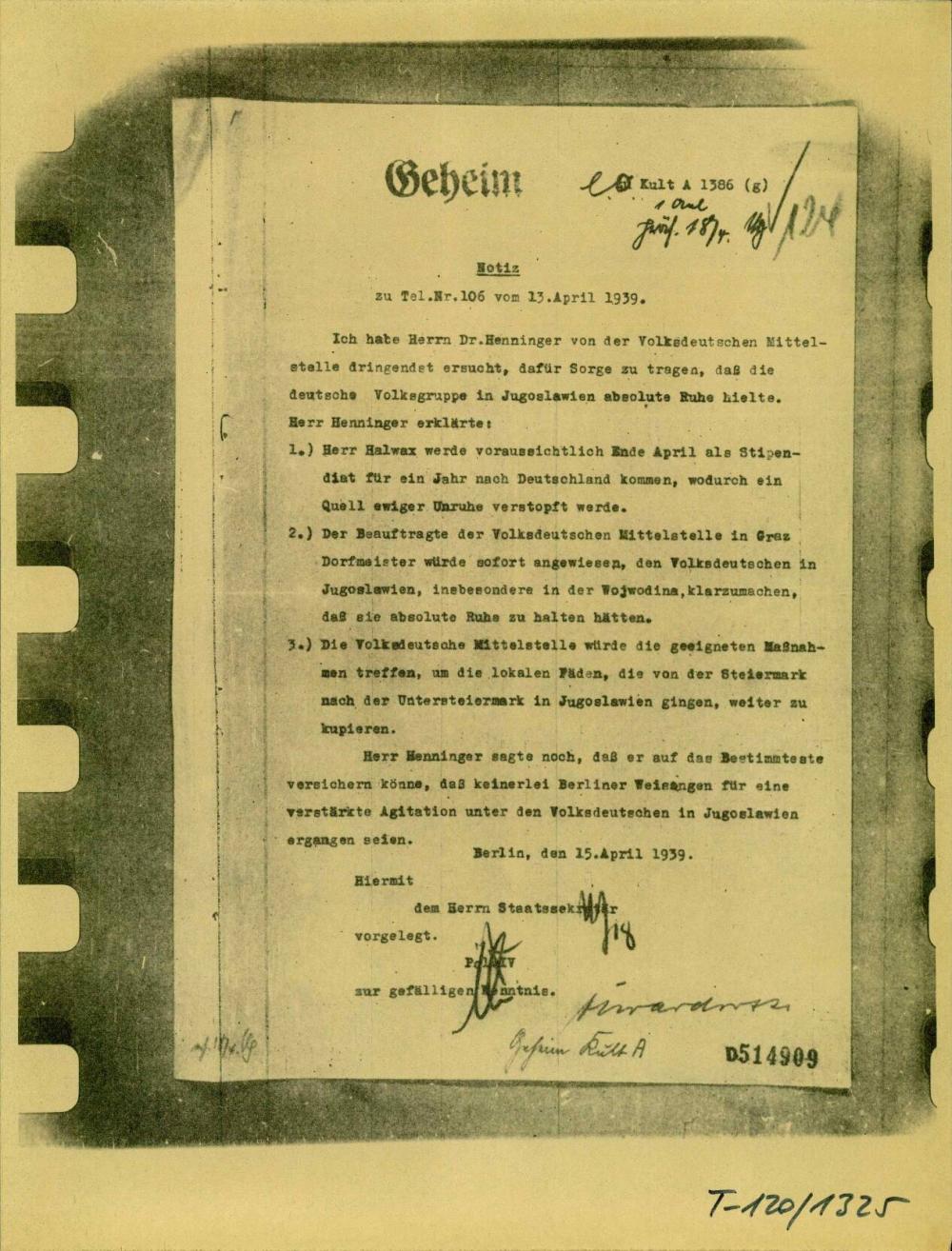 O zagotavljanju molka etničnih Nemcev v ... - nosilna