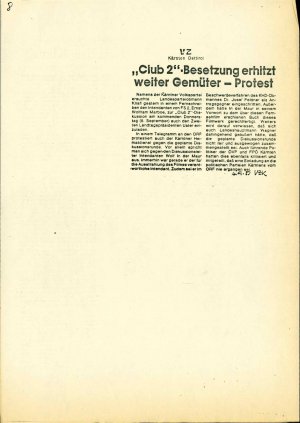 „Club 2" - Besetzung erhitzt weiter Gemü...  - nosilna