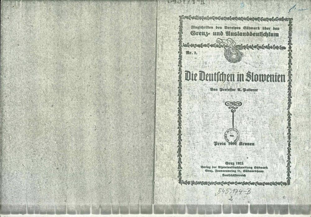 Die  Deutschen  in Slowenien