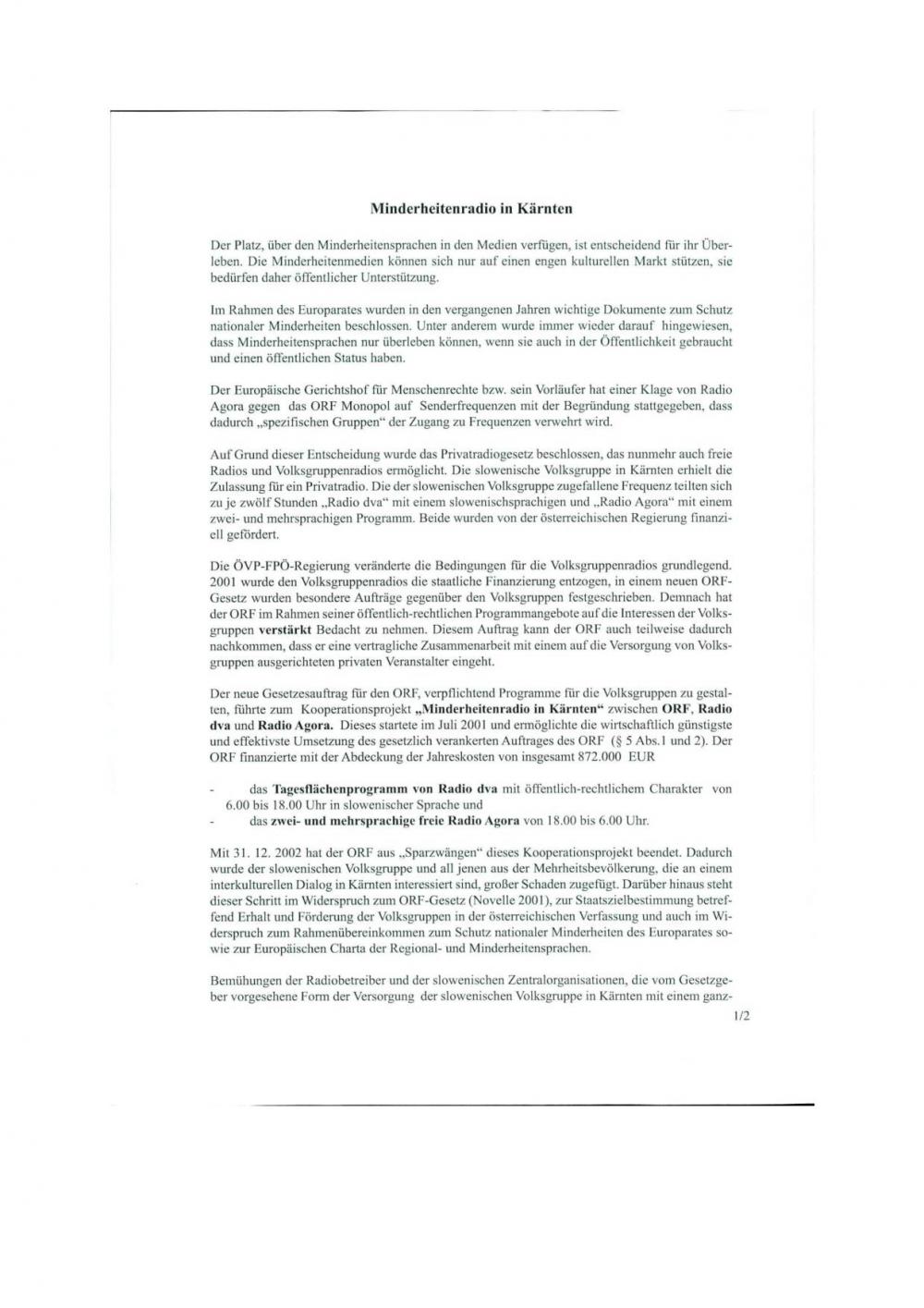 Minderheitenradio in Kärnten